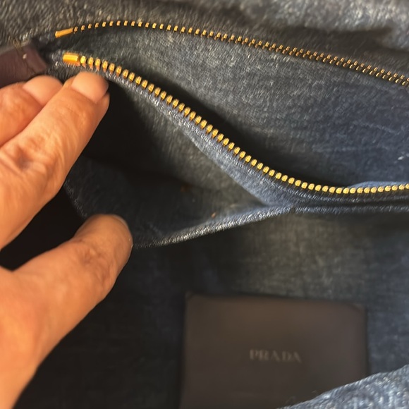 VGUC Denim Prada Tote ❌❌SOLD❌❌ - Picture 12 of 15